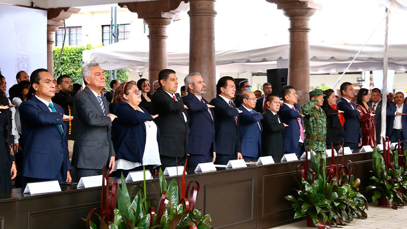 Asiste Bedolla al 157 aniversario luctuoso de los Mártires de Uruapan