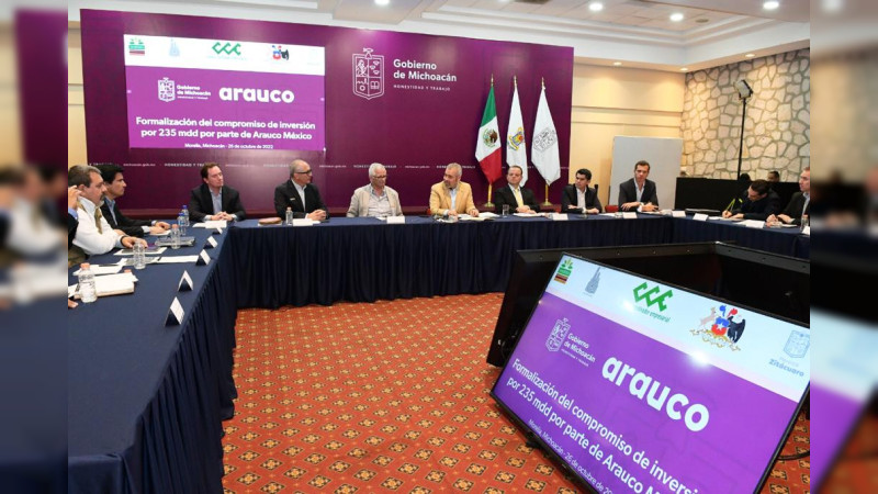 Con inversión de la empresa chilena Arauco, Michoacán exportará manufacturas de la industria forestal: Sedeco