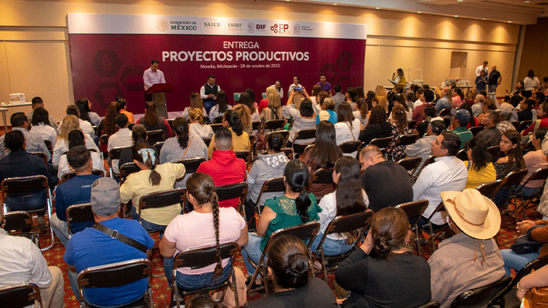 Entrega DIF Michoacán 101 proyectos productivos a 71 municipios