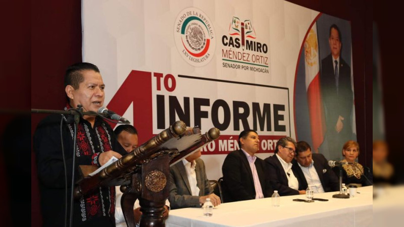 El Senador Casimiro Méndez Ortiz presenta su 4to Informe de Actividades Legislativas