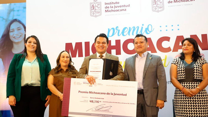 Reconoce Gobierno de Michoacán a la juventud michoacana por sus aportaciones al estado
