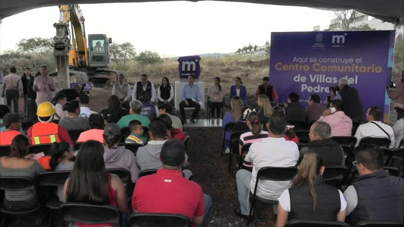 Inicia Ayuntamiento de Morelia construcción de primera etapa de Centro Comunitario de Villas del Pedregal