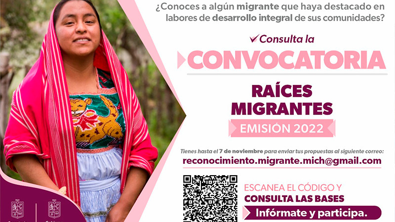 Con Raíces Migrantes 2022, Gobierno de Michoacán reconocerá la labor de nuestros paisanos  