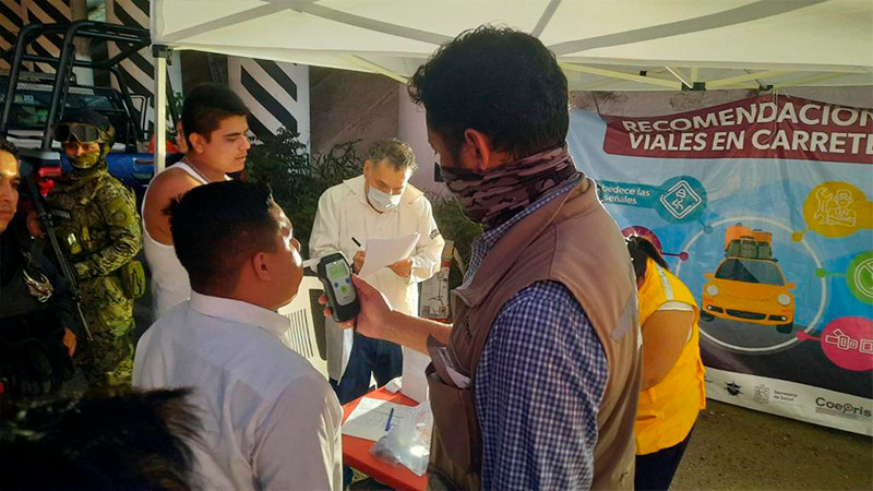  Realizó Secretaría de Salud de Michoacán cuarto operativo sanitario en autopista Siglo XXI