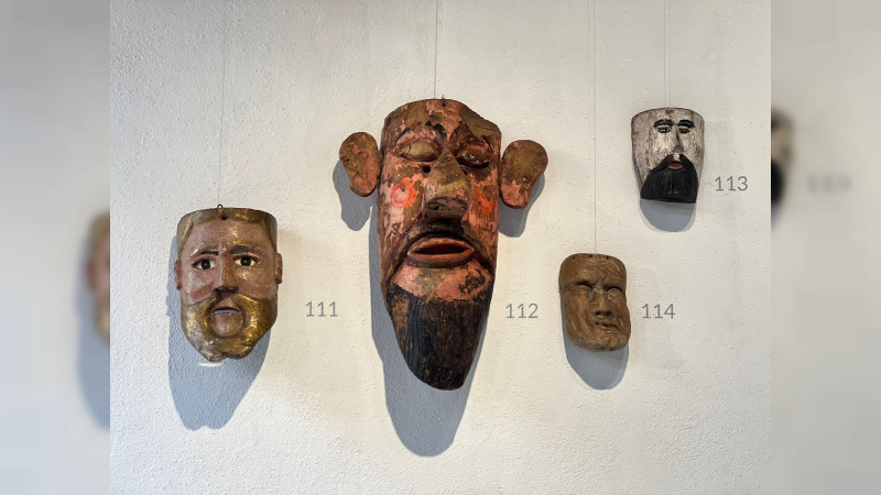 Colección de máscaras Muyaes Ogazón se queda hasta diciembre en Pátzcuaro