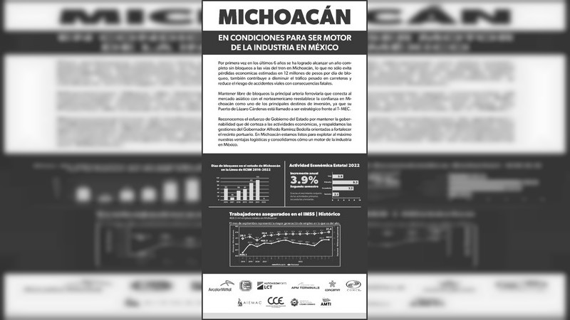 Empresas transnacionales respaldan acciones del Gobierno de Michoacán para atraer inversiones 