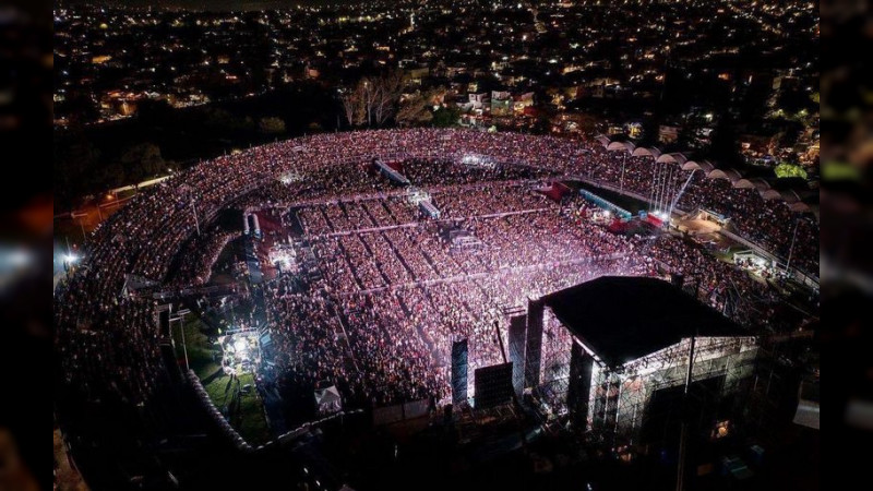 Los Bukis recuperan dron perdido durante concierto en Morelia, Michoacán 