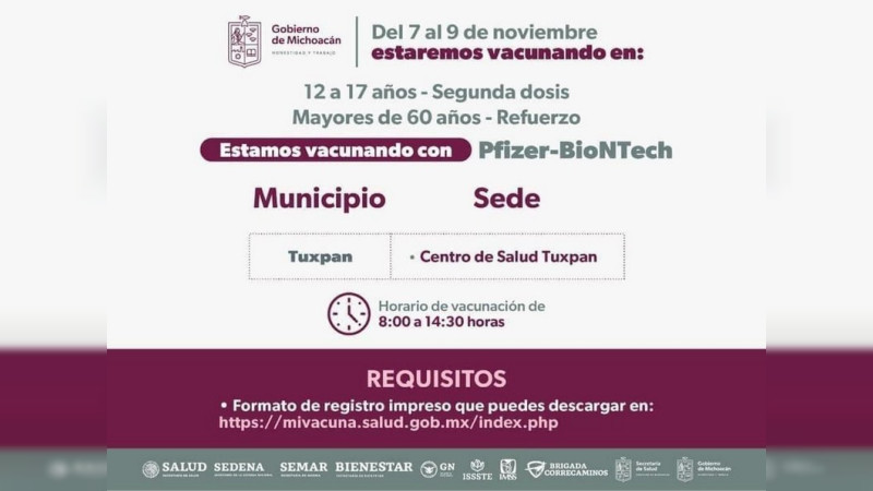  Llama Secretaría de Salud de Michoacán  a proteger a adultos mayores contra influenza y COVID-19