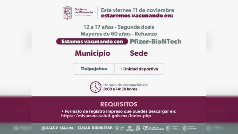  Llama Secretaría de Salud de Michoacán  a proteger a adultos mayores contra influenza y COVID-19