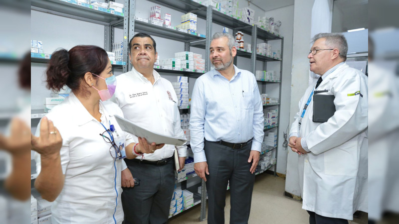 Inicia Bedolla supervición de hospitales regionales para fortalecer el sistema de salud estatal