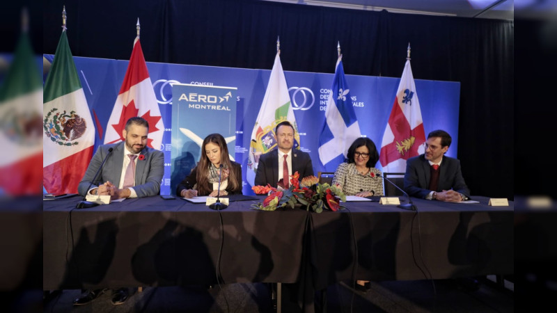 Aeroclúster de Querétaro y AeroMontreal firman Memorándum de Entendimiento