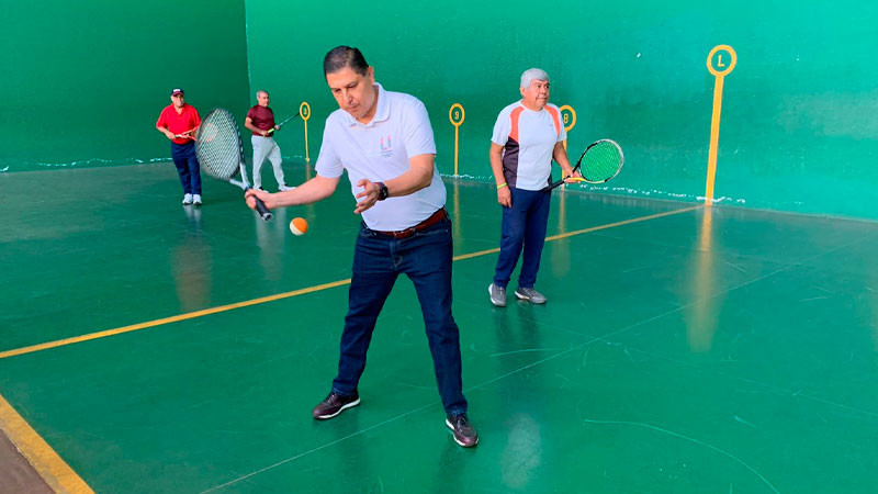 Inaugura el Edil Ignacio Campos el Tercer Torneo de Frontenis 2022 en Uruapan 