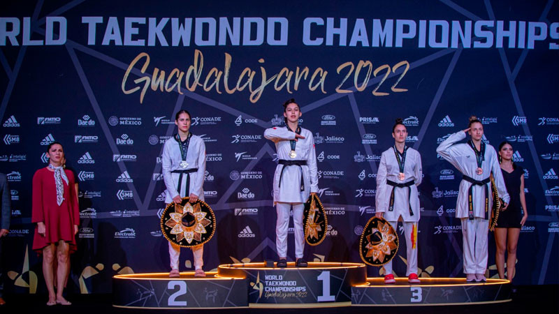 Mexicana hace historia con oro en Mundial de Taekwondo Guadalajara 2022