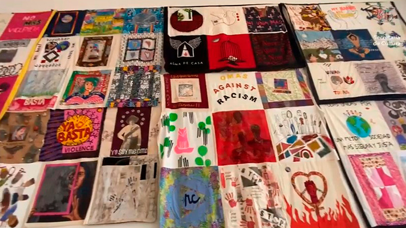 Últimos días de la expo itinerante Patchwork Healing Blanket / La Manta de Curación 