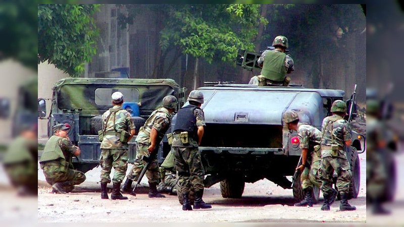 Ejército abate a cuatro sicarios de “Los Pájaros Sierra” en enfrentamiento en San José de Gracia: Hay 2 heridos y un arsenal asegurado 