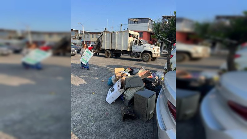Supervisan rutas del servicio de recolección de basura para mejorar los trabajos en Uruapan 