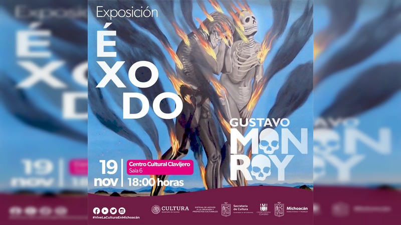 Se inaugurará "Éxodo" de Gustavo Monroy en el Centro Cultural Clavijero