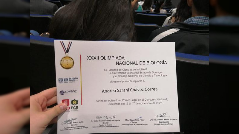 Da PREFECO “Melchor Ocampo” oro para Michoacán en la XXXII Olimpiada Nacional de Biología
