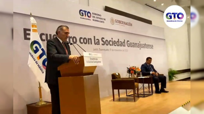 Adán Augusto califica como buena la estrategia de seguridad del gobierno de Guanajuato 