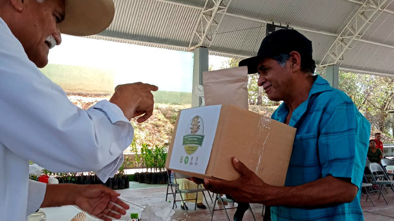 Continúa Secretaría de Agricultura entrega de paquetes para producción de alimentos sanos 