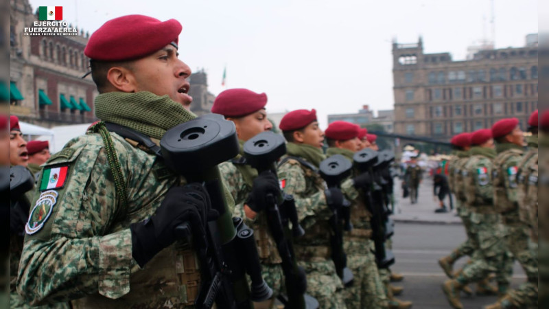 Ascienden a 4 mil militares en el marco de la conmemoración por el inicio de la Revolución Mexicana 