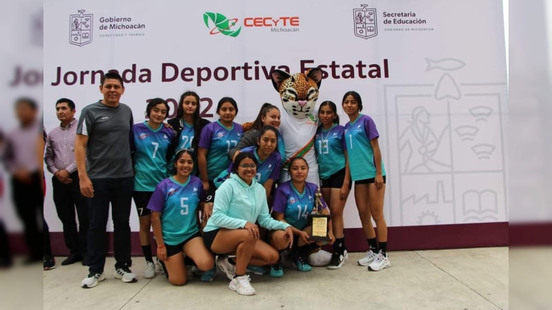 Estudiantes del Cecytem participan en el Encuentro Nacional Deportivo de los Cecytes 