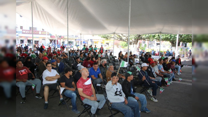 Ciudadhidalguenses vieron el debut de la Selección Mexicana en el Jardín Municipal