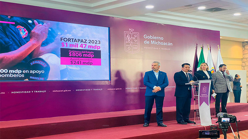 Gobierno del Estado propone aumentar Fortapaz a mil 47 mdp en 2023