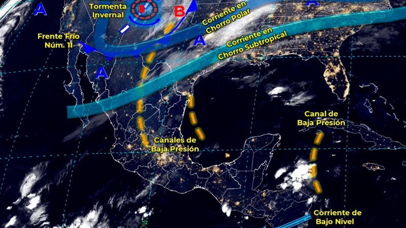Para este jueves pronostican el desarrollo de la primera tormenta invernal de la temporada 