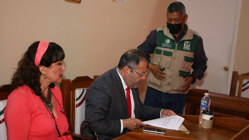 Alcalde de Ciudad Hidalgo mantuvo una plática con personal de IMSS-Bienestar 