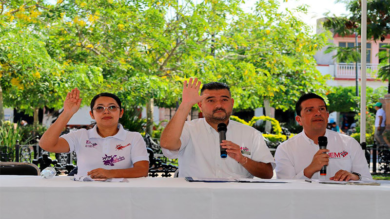 Realiza el IEM cuarta sesión itinerante de la comisión de mecanismos de participación ciudadana en Ixtlán de los Hervores