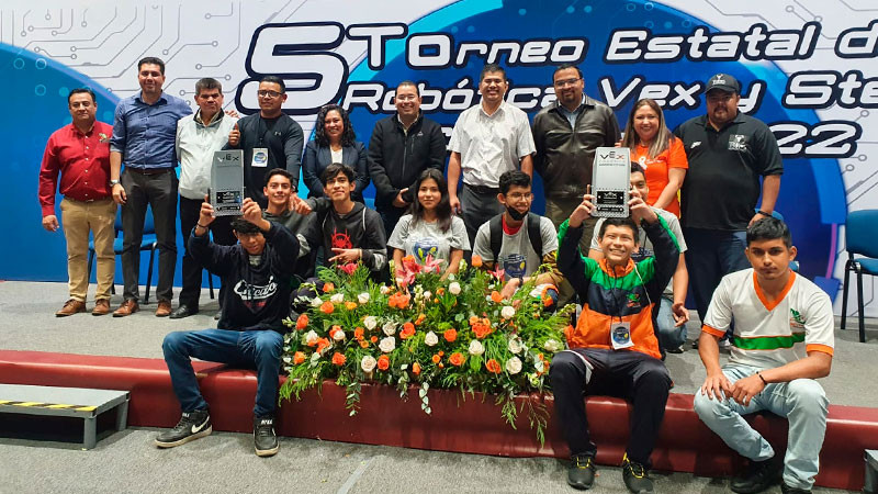 Estudiantes del Cecytem participarán en campeonato de robótica en Estados Unidos 