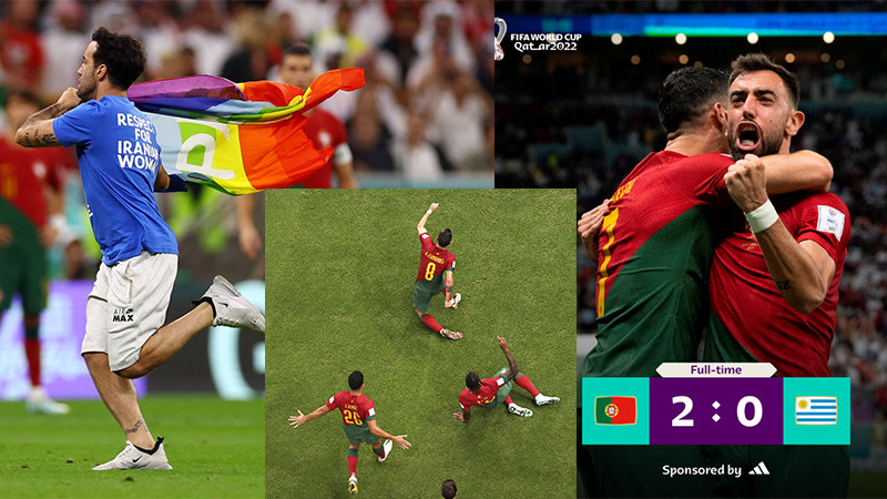 Portugal asegura su lugar en octavos de final; vence 2-0 a Uruaguay 