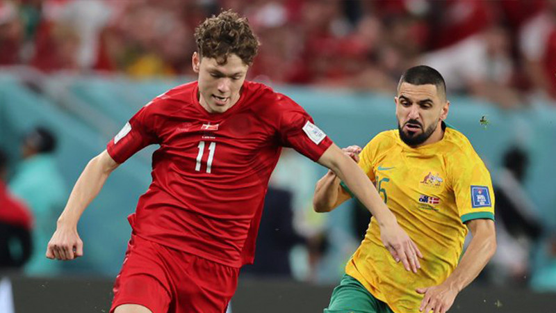 Australia vence a Dinamarca 1-0 y gana su pase a Octavos de Final  