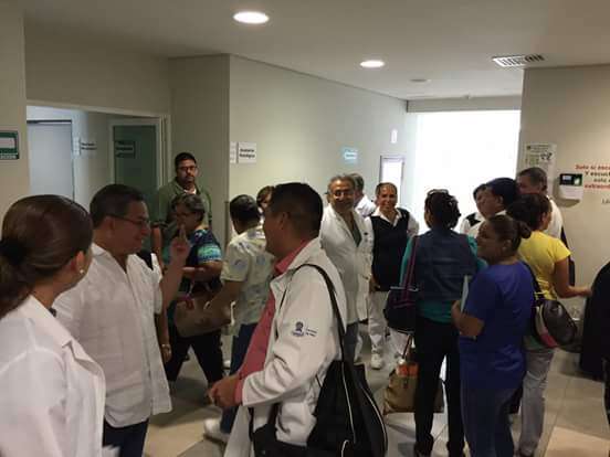 En Supervisión del Hospital Regional Bicentenario en Apatzingán  