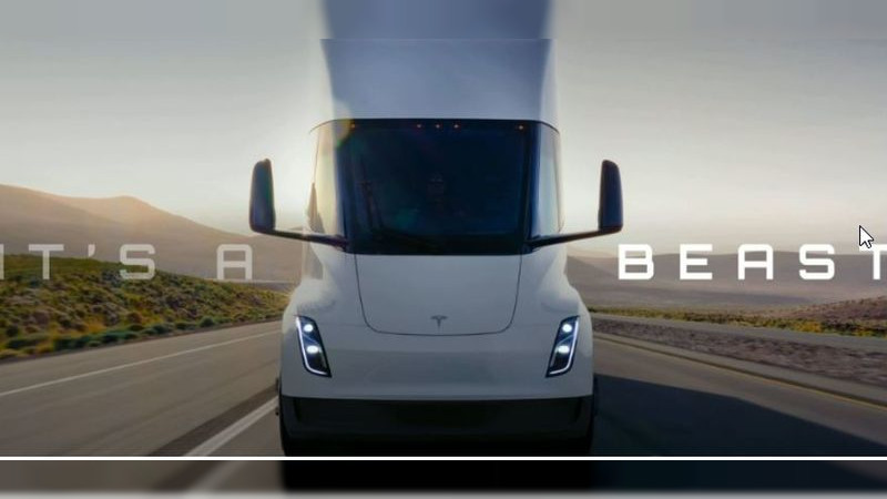 Tesla presenta la primera versión de un semirremolque eléctrico 