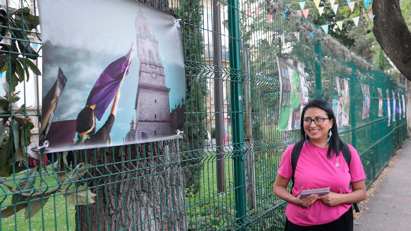 Inaugura Seimujer exposición fotográfica por un aborto legal, seguro y gratuito en Michoacán