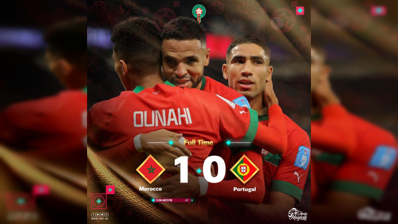 Marruecos primer equipo africano en llegar a una semifinal de un mundial   