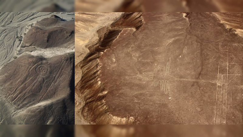 Descubren 168 figuras a gran escala en laderas de Nazca, Perú 