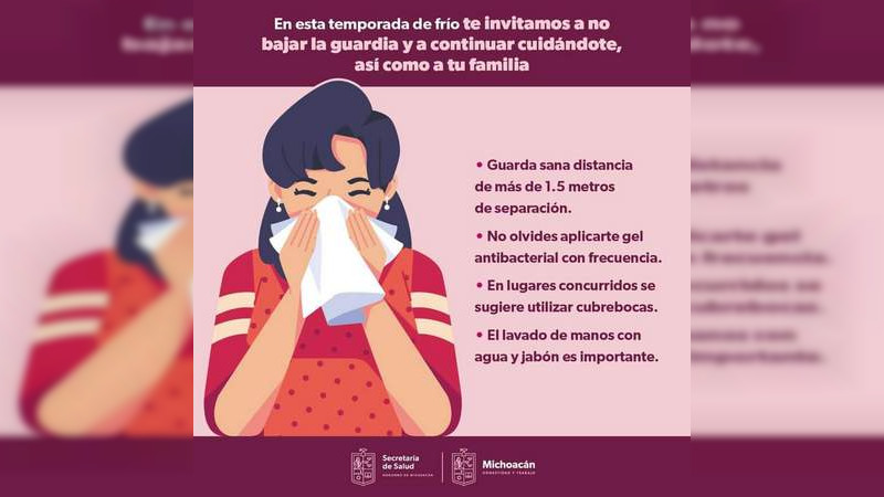 Llama SSM a población a prevenir enfermedades respiratorias en invierno  