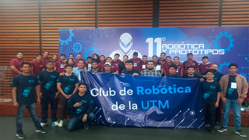 Ganan alumnos de la Universidad Tecnológica de Morelia 2o lugar en encuentro de robótica  