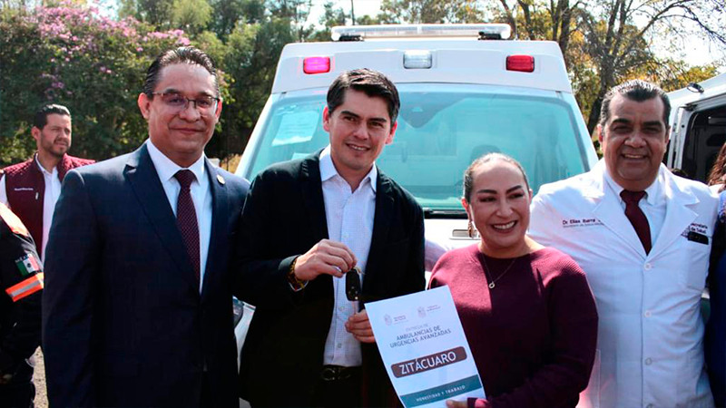 Recibe Zitácuaro, ambulancia para atención de emergencias