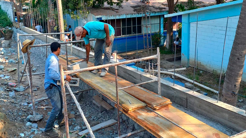 Culmina construcción de muro de contención en el plantel La Mira del Cobaem