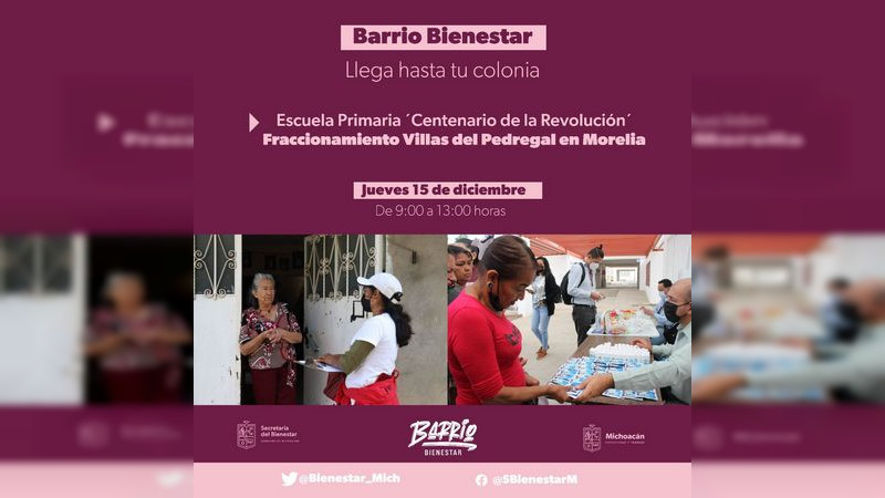 Última jornada de Barrio Bienestar en 2022, en Villas del Pedregal 