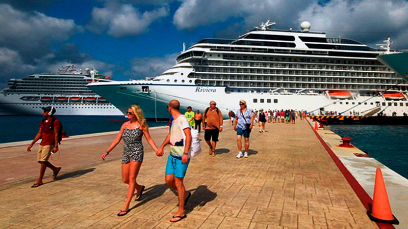 Arriban a México 5.1 millones de cruceristas de enero a octubre de 2022 
