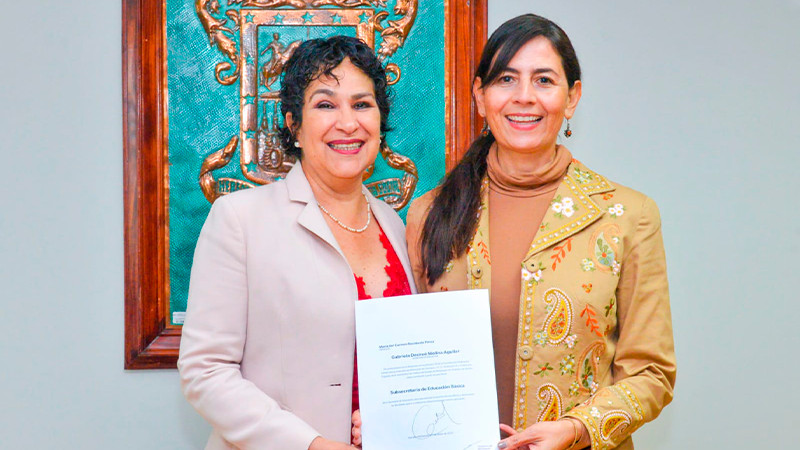 Carmen Escobedo es nombrada Subsecretaria de Educación Básica en Michoacán 