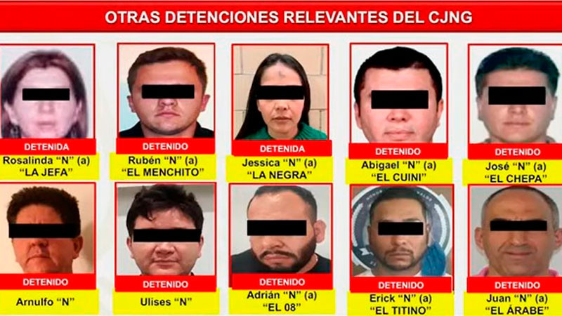 Gobierno de AMLO presume detenciones importantes del grupo criminal de Jalisco