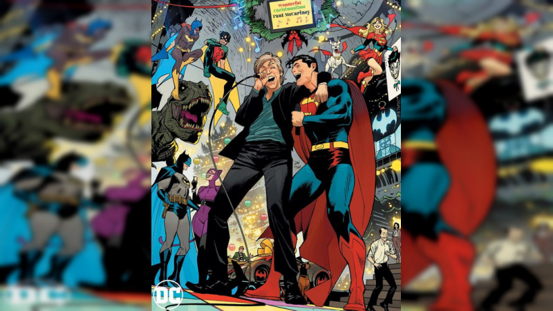 Paul McCartney aparece junto a Superman en portada navideña de DC Comics
