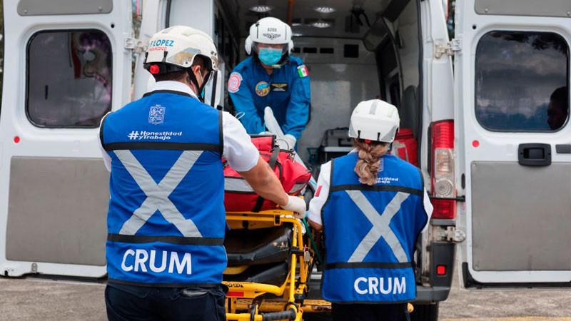 Otorgó CRUM más de 44 mil servicios prehospitalarios en 2022 