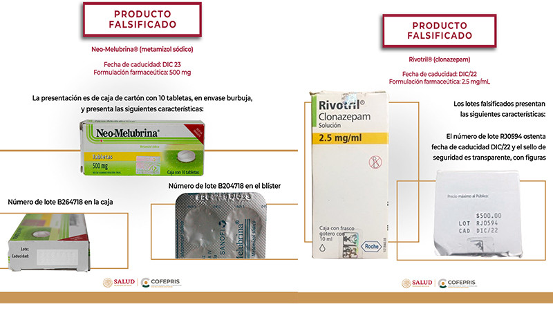 Alerta Cofepris falsificación de 7 medicamentos y venta ilegal de un fármaco no autorizado